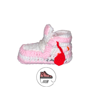 Baby Crochet MB -1 Off-W "Pink" (0-12 Month's) (BC) - MumyBuddy