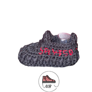 Knitted Shoes For Baby - Black And Red YZY By MumyBuddy Bred's - MumyBuddy