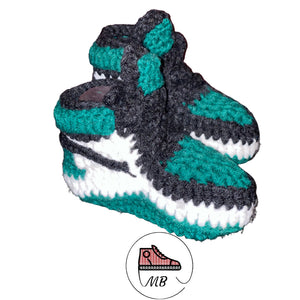 Baby Crochet Hand Made MB -1 Pine Green (0-12 Month's) - MumyBuddy