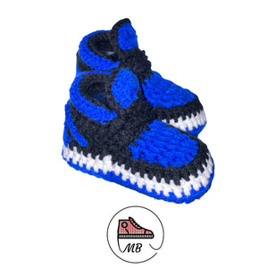 Infant Sneakers in Royal Blue and Black - MumyBuddy