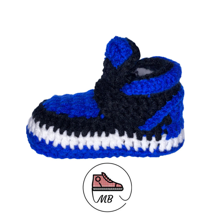 Infant Sneakers in Royal Blue and Black - MumyBuddy