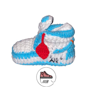 Baby Crochet MB-1 UNC Off-W "Carolina Blue" (0-12 Month's) - MumyBuddy