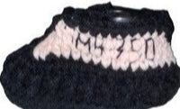 Knitted Shoes For Baby - Black and Cream YZY By MumyBuddy